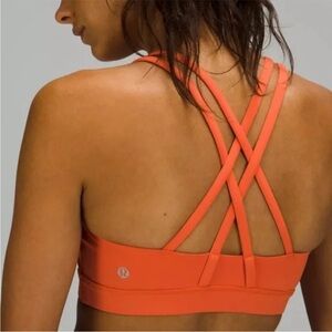 Lululemon Energy Bra Orange 8